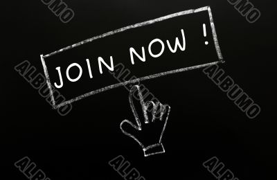 Join now with a cursor hand