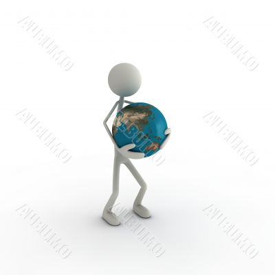 figure with a globus in his hands