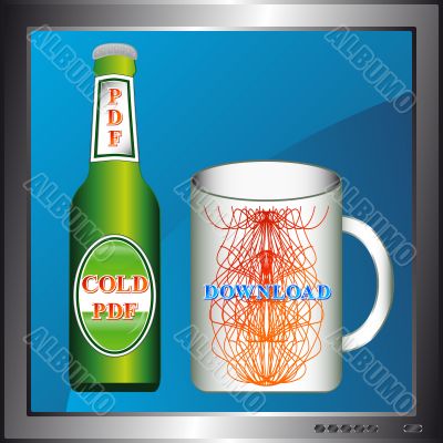 Bottle and mug