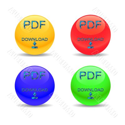 Four pdf download icons