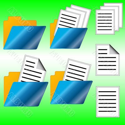 Seven web icons
