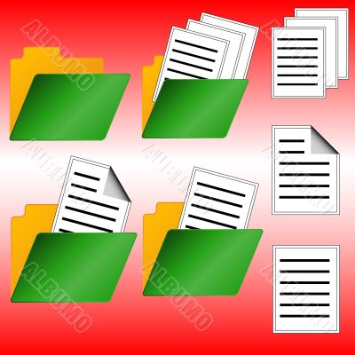 Seven web icons