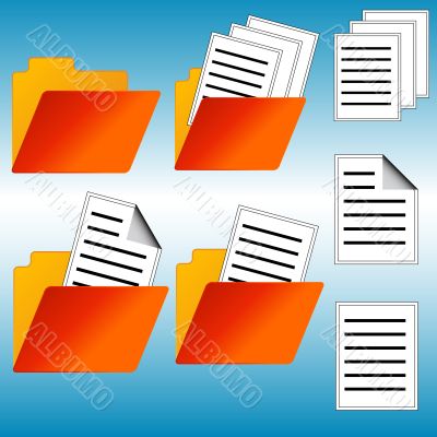 Seven web icons