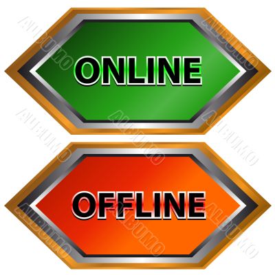 Online and offline icon
