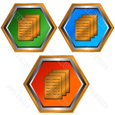 Three web icons 