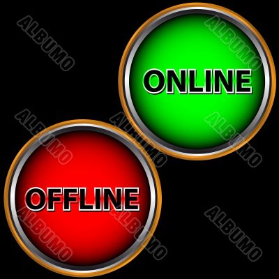 Online and offline icon