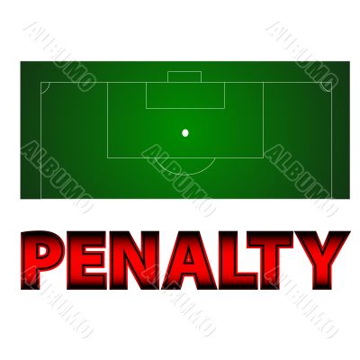 Football - penalty symbol