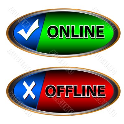 Online and offline icon