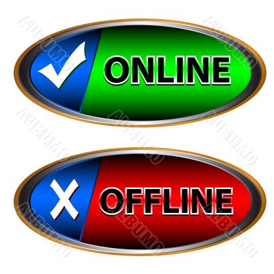 Online and offline icon