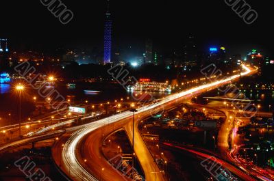 Night scenes of Cairo, Egypt