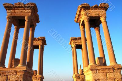 Relics of Palmyra in Syria