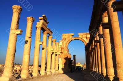 Relics of Palmyra in Syria