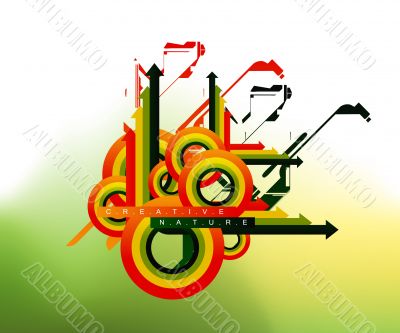 colored Abstract background