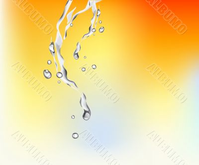 ICE CUBES IN WATER