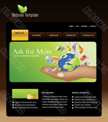 Website template