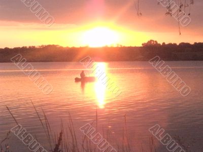 Fishing at Sunset