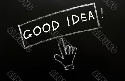 `Good Idea` with a cursor hand