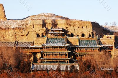 Yungang Grottoes in Shannxi China