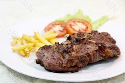 A beef steak