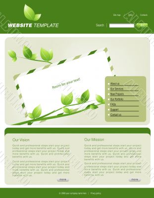 Website template
