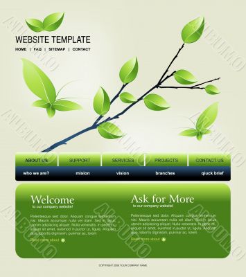 Website template