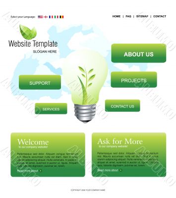 Website template