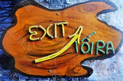 Exit sign