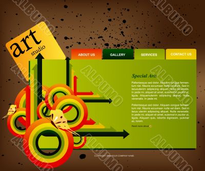 Website template