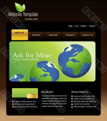 Website template