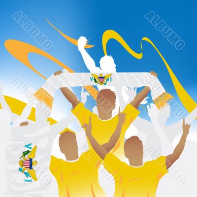 Crowd of soccer fan