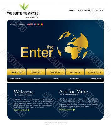 Website template