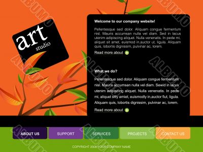 Website template