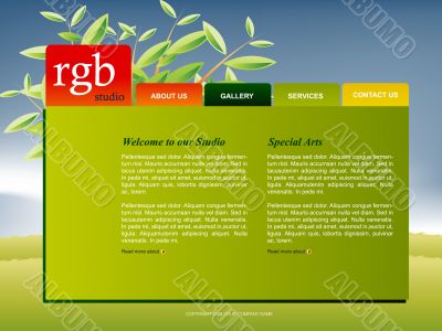 Website template