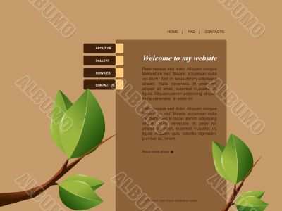 Website template