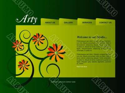 Website template