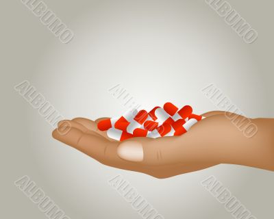 Hand With Pills
