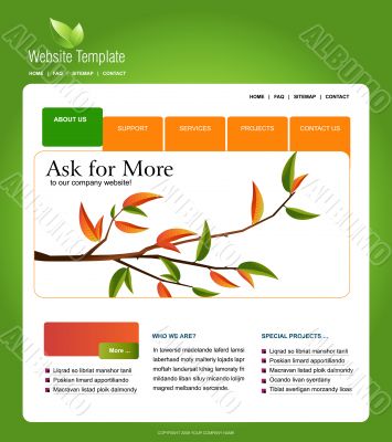 Website template