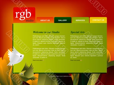 Website template