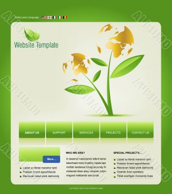 Website template