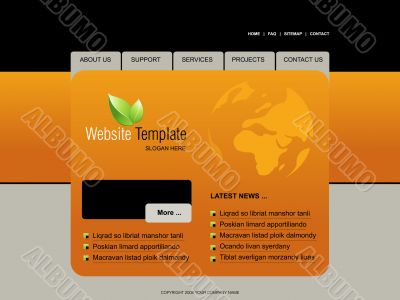 Website template