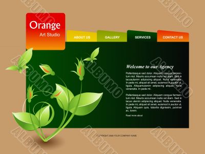 Website template