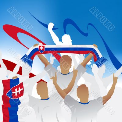 Crowd of soccer fan