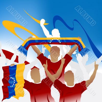 Crowd of soccer fan