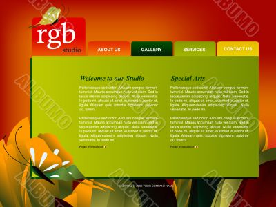 Website template