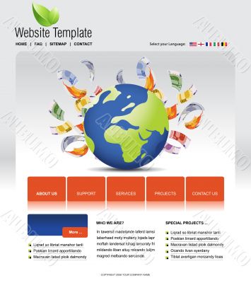 Website template