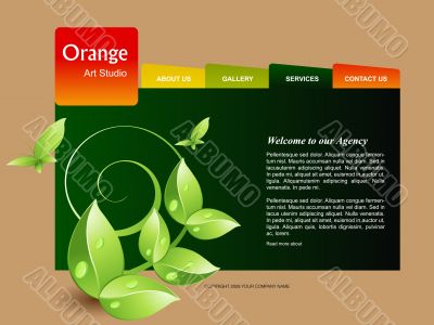 Website template