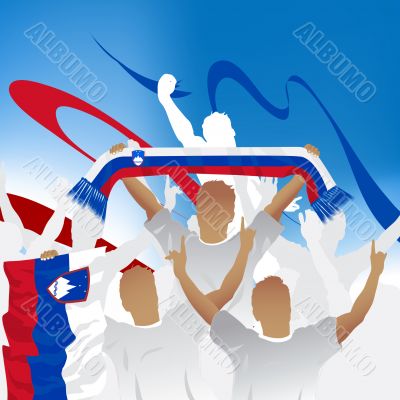 Crowd of soccer fan