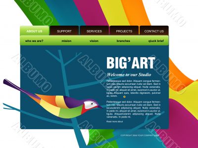 Website template