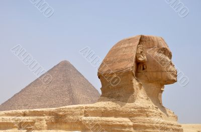 Sphinx and Pyramid Giza