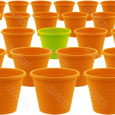plastic garden pot 